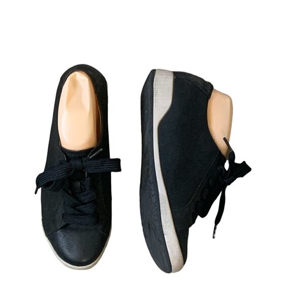 Dansko Black Leather Lace Up Sneaker Womens Sz US 8.5/9 #46F - Picture 3 of 8